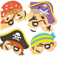 Pirate Foam Mask Kits (Pack of 4)