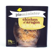 Pieminister Chicken Of Aragon Pie with Smoked Bacon & Tarragon