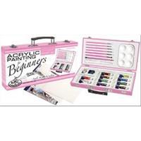 pink art for beginners artist set acrylic painting 234118