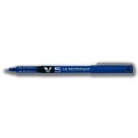 Pilot V5 Rollerball Pen 0.5mm Needle Tip 0.3mm Line Blue Pack of 12