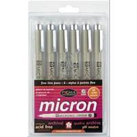 pigma micron pen set 045mm assorted 232486