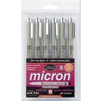 pigma micron pen set 045mm heritage collection 232487