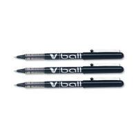 Pilot VB7 Rollerball Pen 0.7mm Tip 0.5mm Line Black Pack of 12 Pens