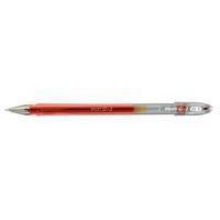 pilot g107 gel ink pen ergonomic grips 07mm tip 05mm line red pack