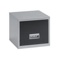 Pierre Henry A4 Filing Cabinet Steel Lockable 1 Drawer SilverBlack Ref