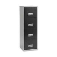 Pierre Henry A4 Maxi Steel Lockable 4 Drawer Filing Cabinet