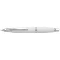 pilot capless rhodium trim white barrel fountain pen