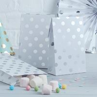 Pick and Mix Silver Metallic Polka Party Bags
