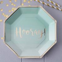 Pick and Mix Mint Green Ombre Paper Party Plates