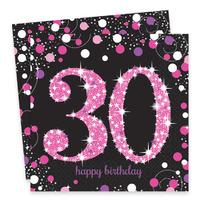 Pink Celebration Paper Party Napkins 30