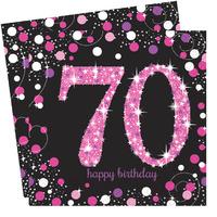 Pink Celebration Paper Party Napkins 70