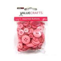 Pink Value Mixed Buttons 60 g