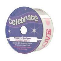 Pink Love Ribbon 25 mm x 3 m