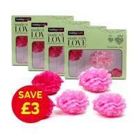 Pink Paper Pompom Bundle 3 Pack