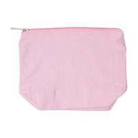 Pink Cotton Zip Bag