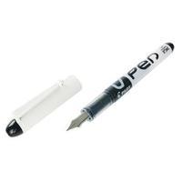 Pilot Black InkWhite Barrel VPen Disposable Fountain Pen Pack of 12