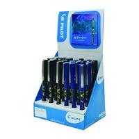 Pilot V7 Hi-Tecpoint Rollerball Pen 24 Piece Display Black and Blue