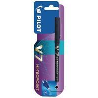 pilot v7 hi tecpoint black rollerball pen pack of 12 101101201