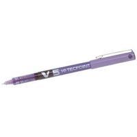 Pilot V5 Hi-Tecpoint Liquid Ink Pen Extra Fine Violet Pack of 12