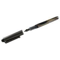 Pilot Black InkMetallic Grey Barrel VPen Disposable Fountain Pens Pack