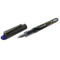 pilot blue inkmetallic grey barrel vpen disposable fountain pens pack