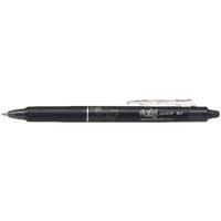 pilot frixion clicker 07mm black retractable rollerball pen pack of