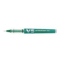 Pilot V5 Hi-Tecpoint Refillable Green Pack of 10 107100104