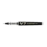 Pilot V7 Hi-Tecpoint Refillable Black PenPack of 10 108100101