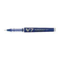 Pilot V7 Hi-Tecpoint Refillable Blue Pen Pack of 10 108100103