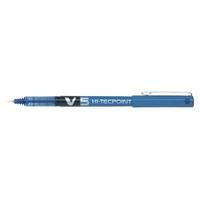 Pilot V5 Hi-Tecpoint Ultra 0.3mm Line Blue Rollerball Pen Pack of 12