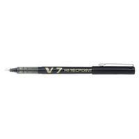 pilot v7 hi tecpoint ultra 04mm line black rollerball pen pack of 12