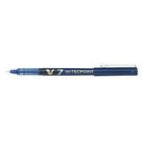 Pilot V7 Hi-Tecpoint Ultra 0.4mm Line Blue Rollerball Pen Pack of 12