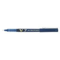 pilot v7 hi tecpoint ultra 04mm line blue rollerball pen pack of 12