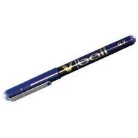 pilot blue v ball rollerball pens 05mm pack of 12 blvb7 03