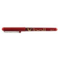 pilot red v ball rollerball pens 05mm pack of 12 blvb7 02