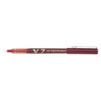 Pilot V7 Hi-Tecpoint Ultra 0.4mm Line Red Rollerball Pen Pack of 12