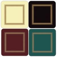 Pimpernel Placemats & Coasters Classic Design , Burgundy, Coasters Only