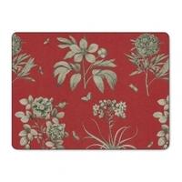 pimpernel placemats coasters etchings roses red design red placematson ...