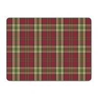 Pimpernel Placemats & Coasters Tartan Red Design, Tartan Red, Large Placemats Only