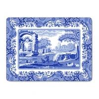 Pimpernel Placemats & Coasters Blue Italian Design, Blue Italian, Large PlacematsOnly