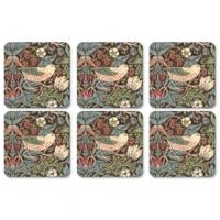 Pimpernel Placemats & Coasters Strawberry Thief Design, Strawberry Thief Brown, Coasters Only