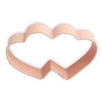 Pink Double Heart Cookie Cutter
