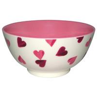 Pink Hearts Melamine Bowl