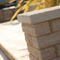 pitched buff walling stone l215mm w63mm t90mm