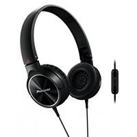 Pioneer SE-MJ522T-K Fully Enclosed Dynamic Headphones with Microphone - Black