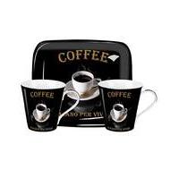 pimpernel caf italiano mug tray set