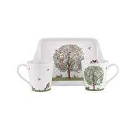 pimpernel enchanted tree mug tray set