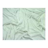 Pinstripe Stretch Jersey Dress Fabric White & Cream