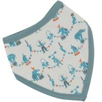 Pigeon Reverisible Bandana Bib Circus Blue