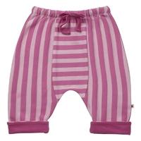 Piccalilly Pink Stripe Pull-Up Trousers 6-12 Months